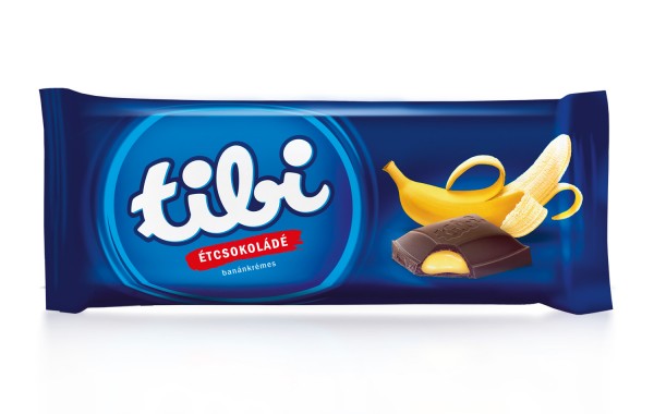 tibi dark chocolate<br>with banana cream