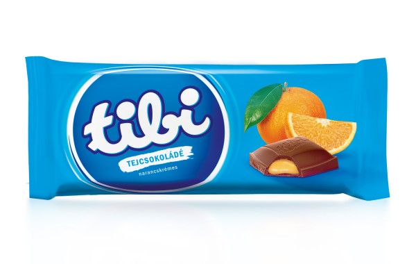 tibi milk chocolate<br>with orange cream