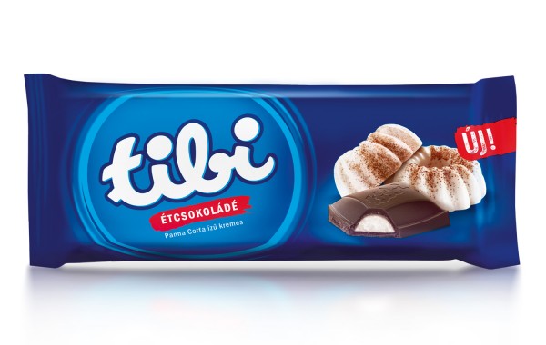 tibi dark chocolate<br>with Panna Cotta flavour cream